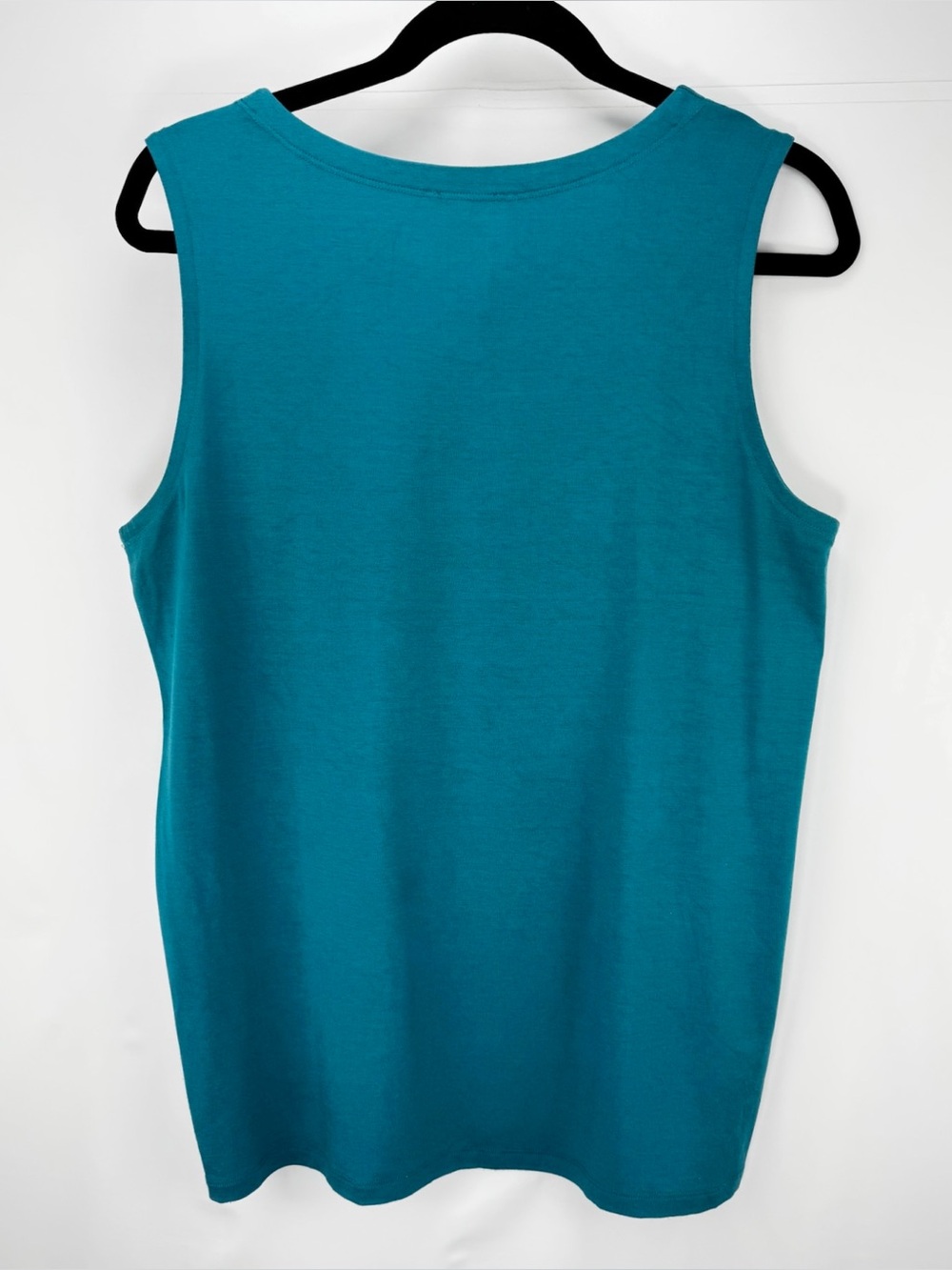 Eileen Fisher Turquoise Scoop Neck Tank - Picture 5 of 11